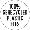 100% gerecycled plastic fles