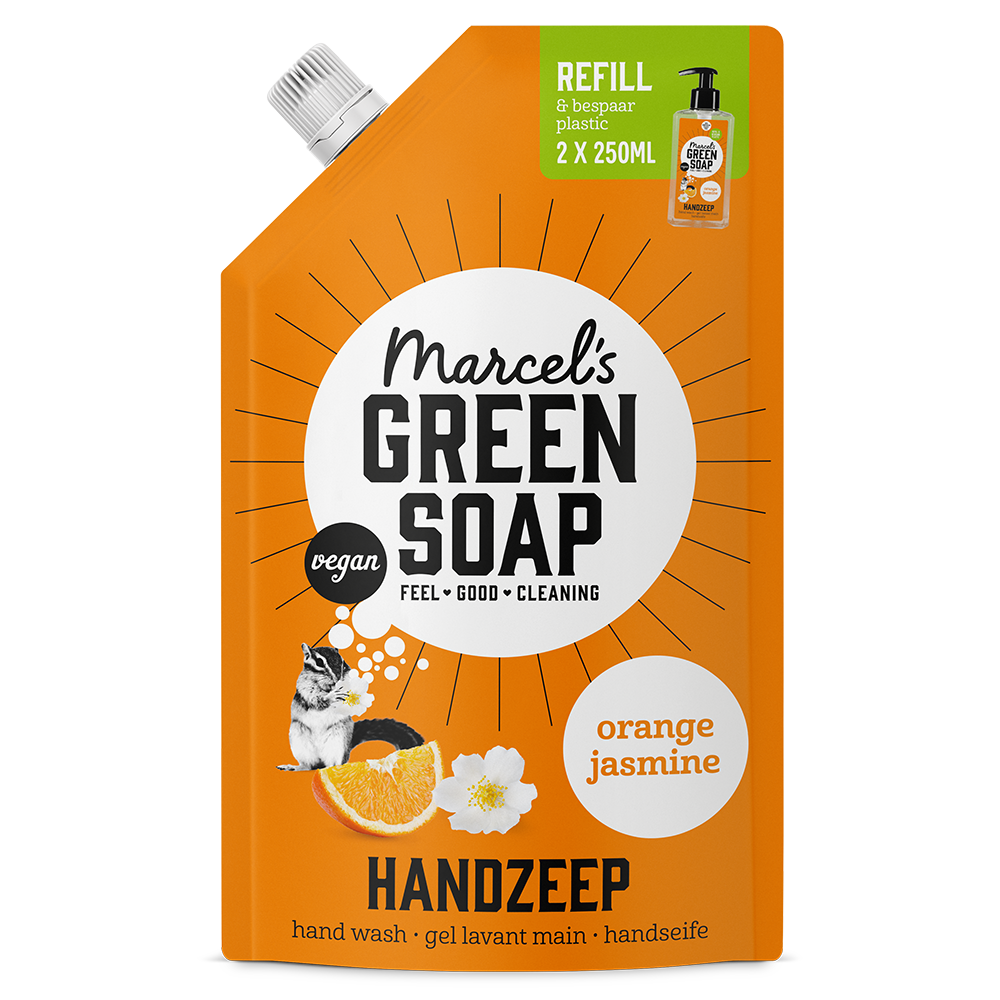Handzeep Navulling Sinaasappel & Jasmijn