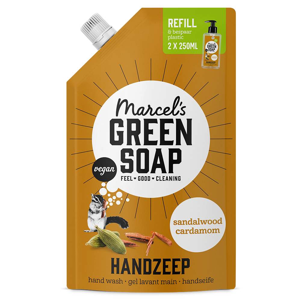 Handzeep Navulling Sandelhout & Kardemom