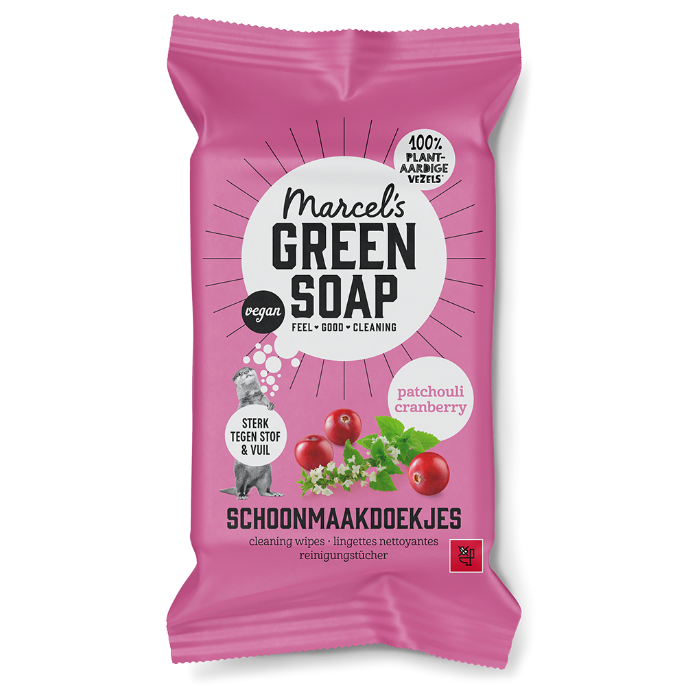 Schoonmaakdoekjes Patchouli & Cranberry