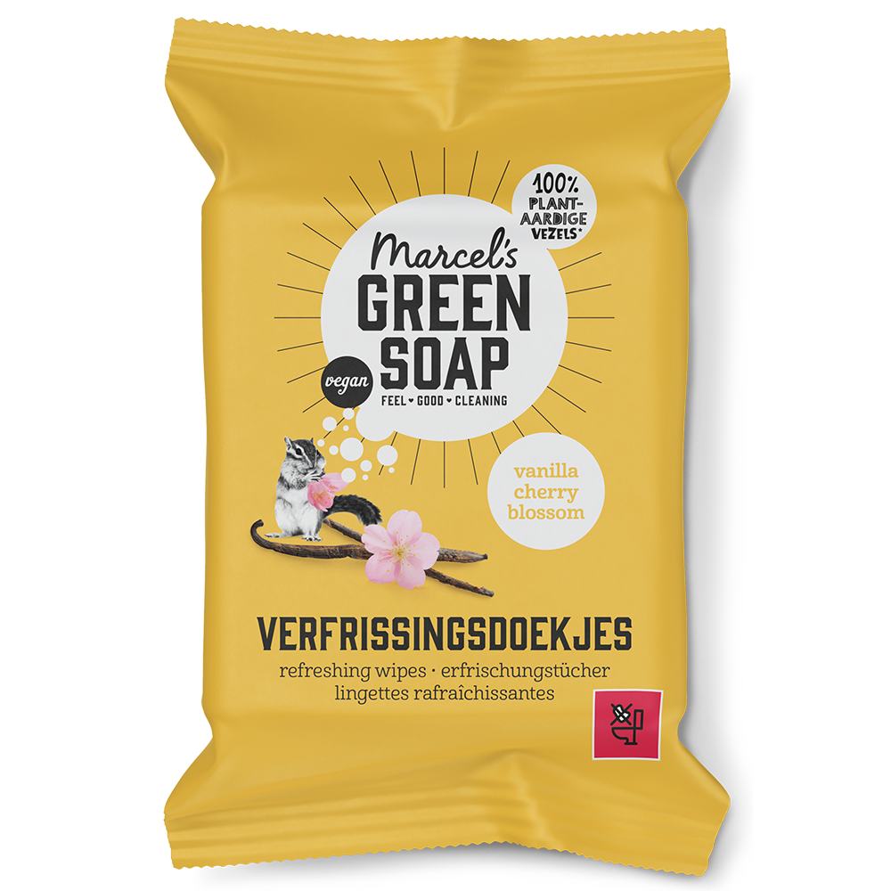 Verfrissingsdoekjes Vanille & Kersenbloesem