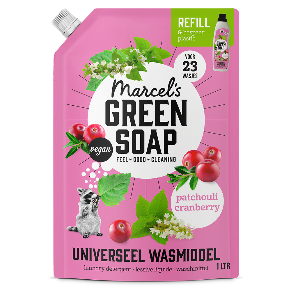 Universeel Wasmiddel Navulling Patchouli & Cranberry