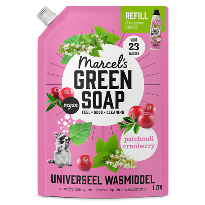Universeel Wasmiddel Navulling Patchouli & Cranberry