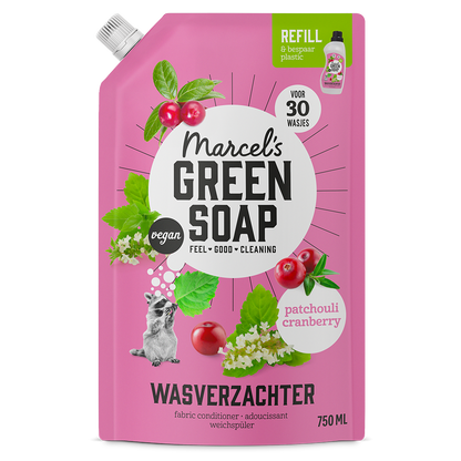 Wasverzachter Navulling Patchouli & Cranberry