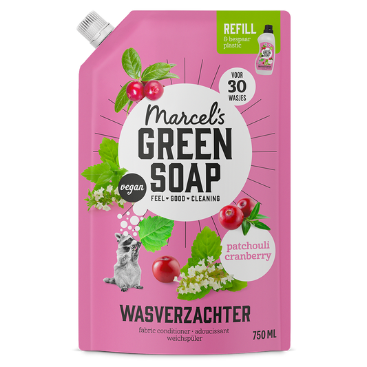 Wasverzachter Navulling Patchouli & Cranberry
