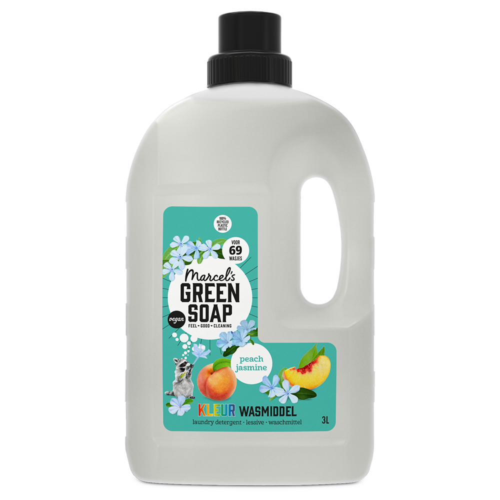 Kleur Wasmiddel Perzik & Jasmijn 3L