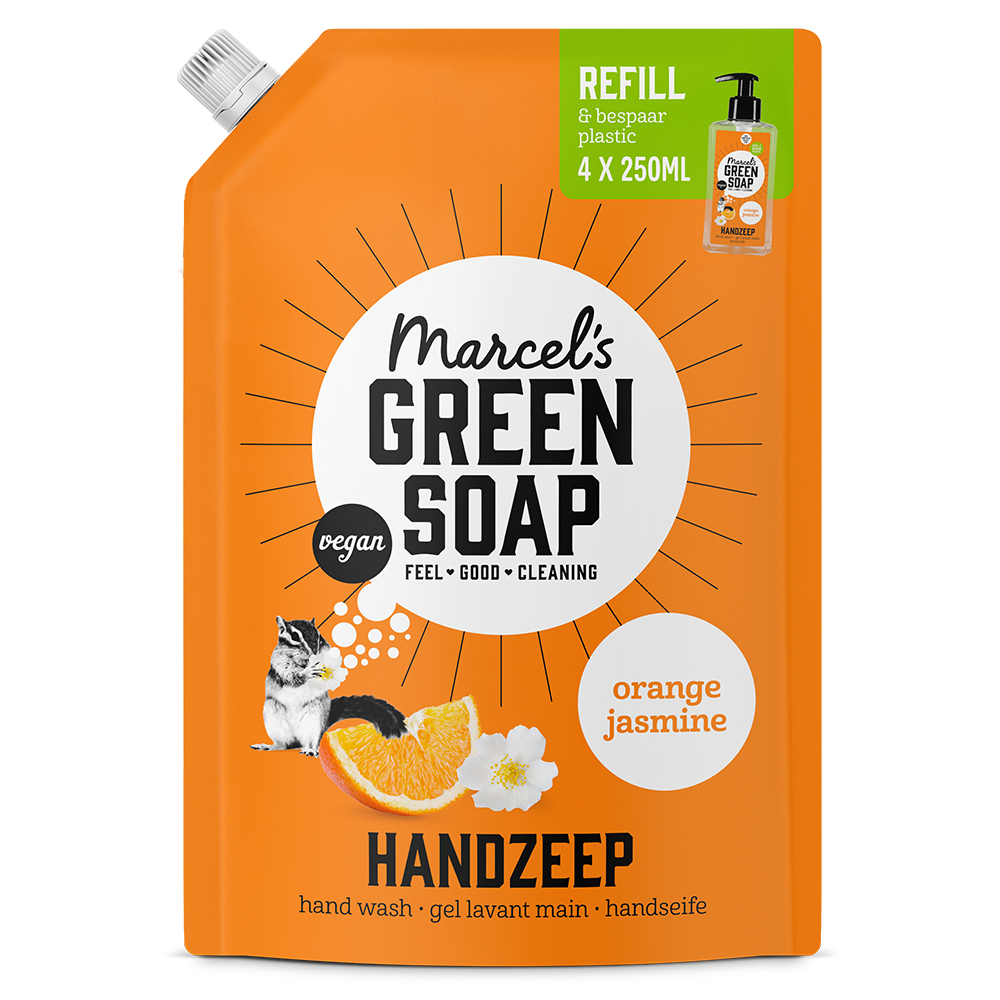 Handzeep Navulling Sinaasappel & Jasmijn 1L