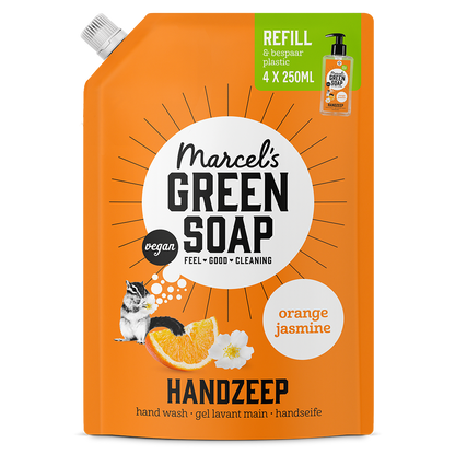 Handzeep Navulling Sinaasappel & Jasmijn 1L