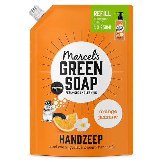 Handzeep Navulling Sinaasappel & Jasmijn 1L