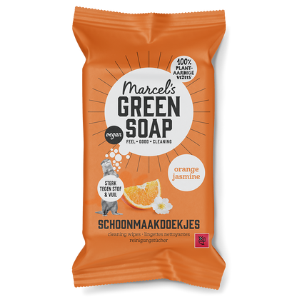 Schoonmaakdoekjes Sinaasappel & Jasmijn
