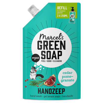 Handzeep navulling Ceder & Granaatappel