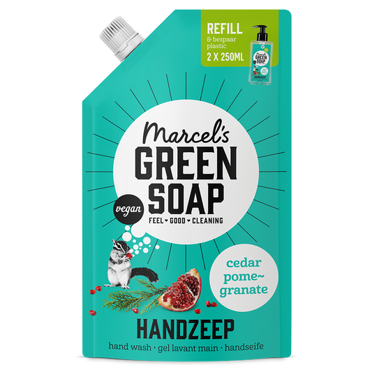 Handzeep navulling Ceder & Granaatappel