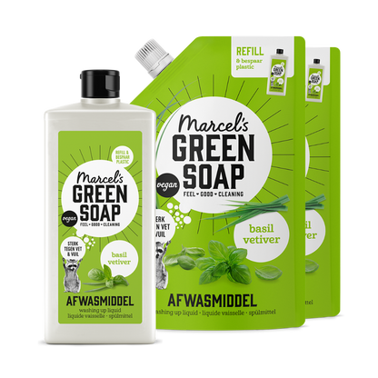 Afwasmiddel Navulbundel Basilicum & Vetiver