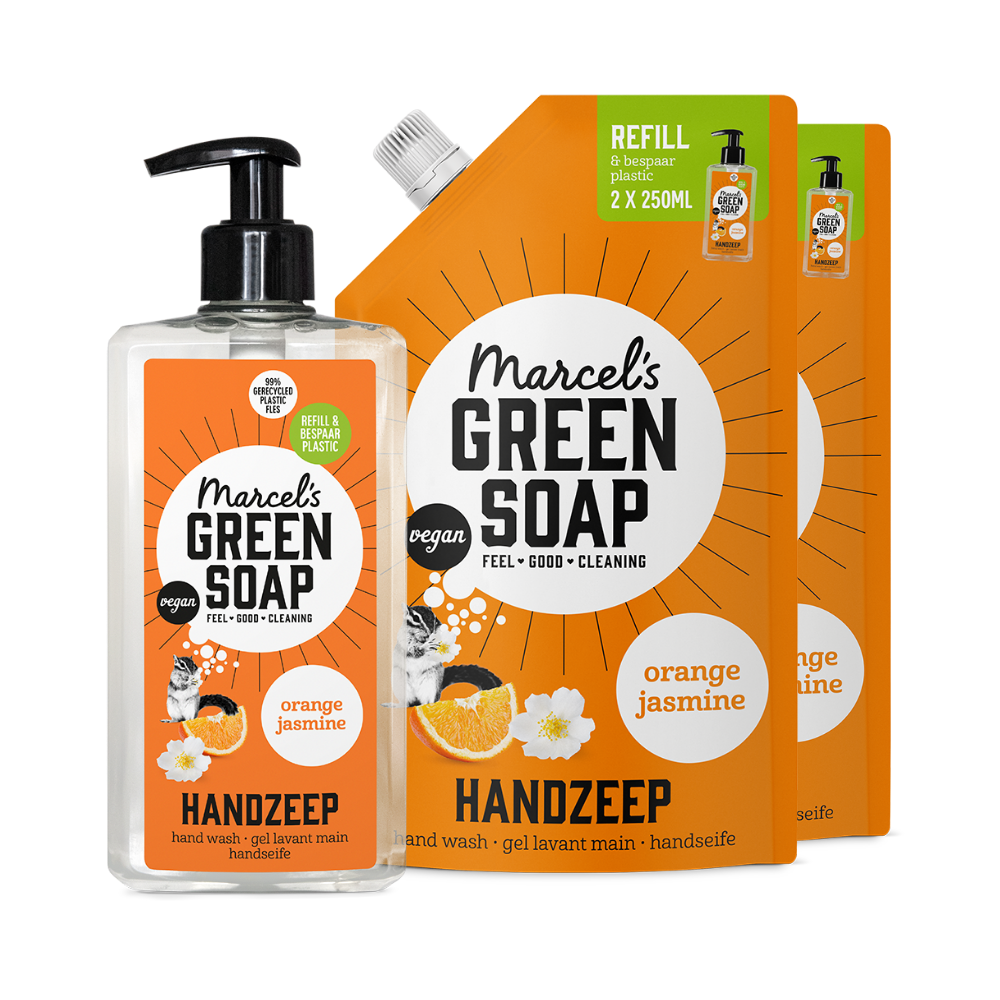 Handzeep Navulbundel Sinaasappel & Jasmijn
