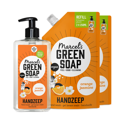 Handzeep Navulbundel Sinaasappel & Jasmijn