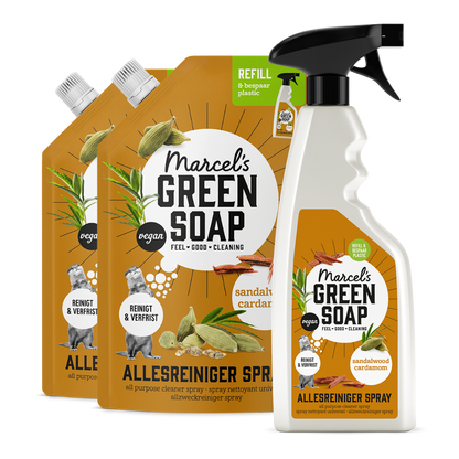 Allesreiniger Spray Navulbundel Sandelhout & Kardemom
