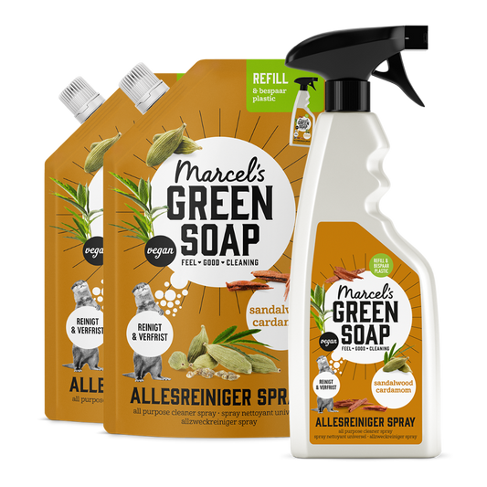 Allesreiniger Spray Navulbundel Sandelhout & Kardemom