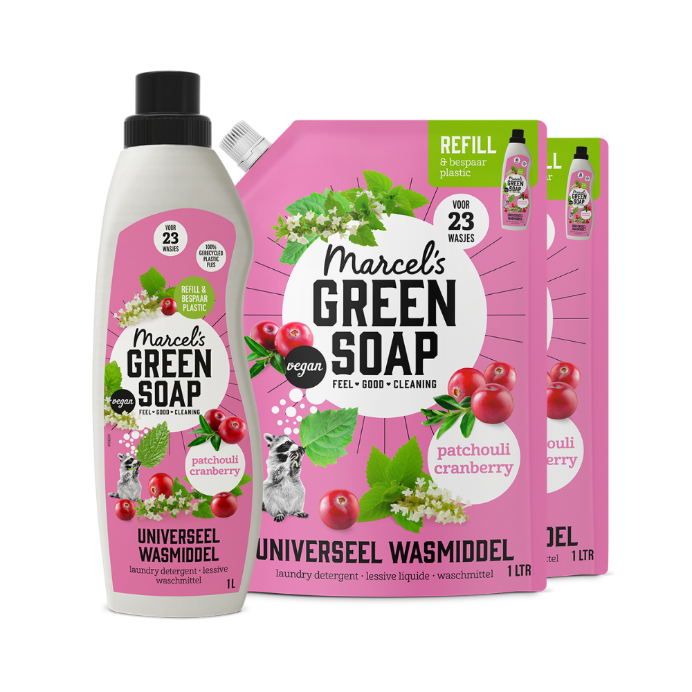 Universeel Wasmiddel Navulbundel Patchouli & Cranberry
