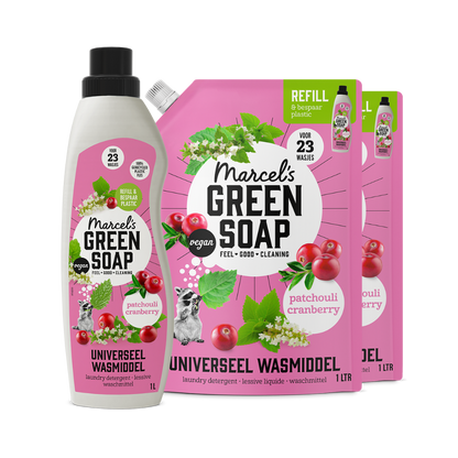 Universeel Wasmiddel Navulbundel Patchouli & Cranberry