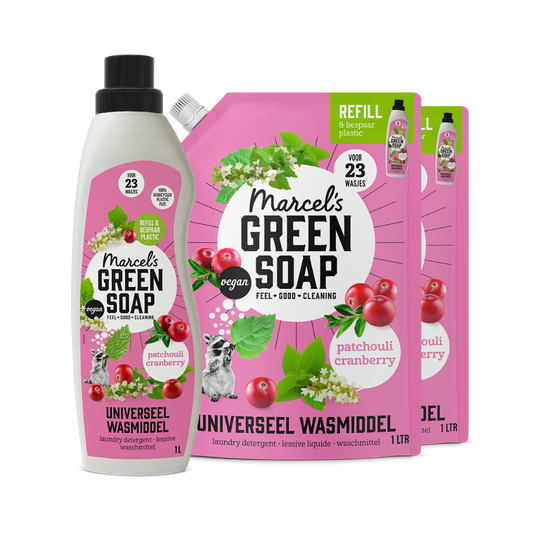 Universeel Wasmiddel Navulbundel Patchouli & Cranberry
